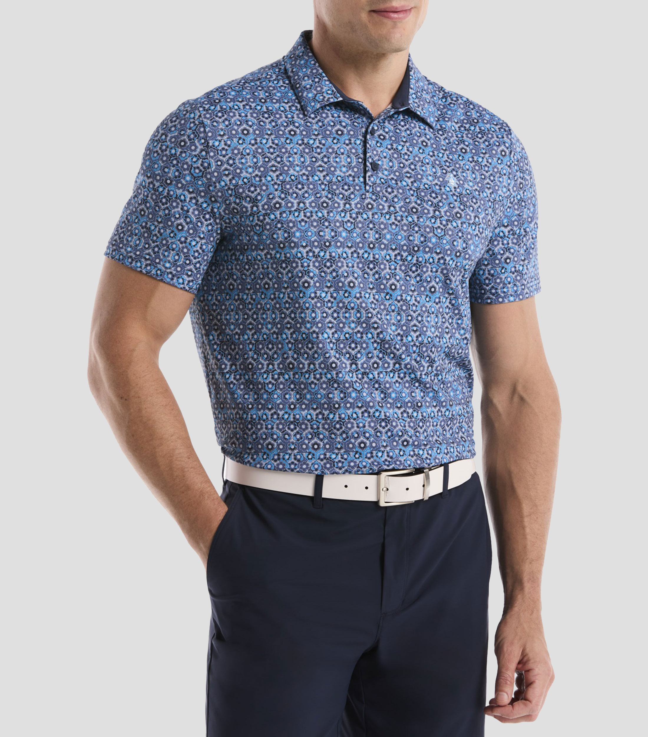 Playera tipo polo manga corta fantasía Hombre
